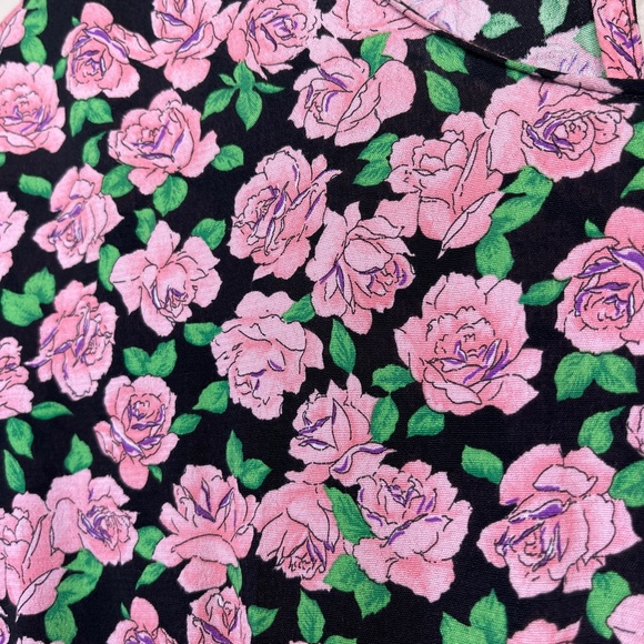 Zara NWT Blogger Fave Valentines Day Rose Print Floral Pattern Ruched Mini Dress - Picture 6 of 15